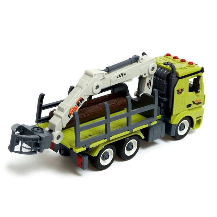 Конструктор винтовой &laquo;Лесопогрузчик&raquo;, свет, звук, инерция, 76 деталей