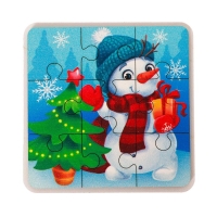 Деревянный пазл «Новый год! Снеговичок» Деревянный пазл «Новый год! Снеговичок»