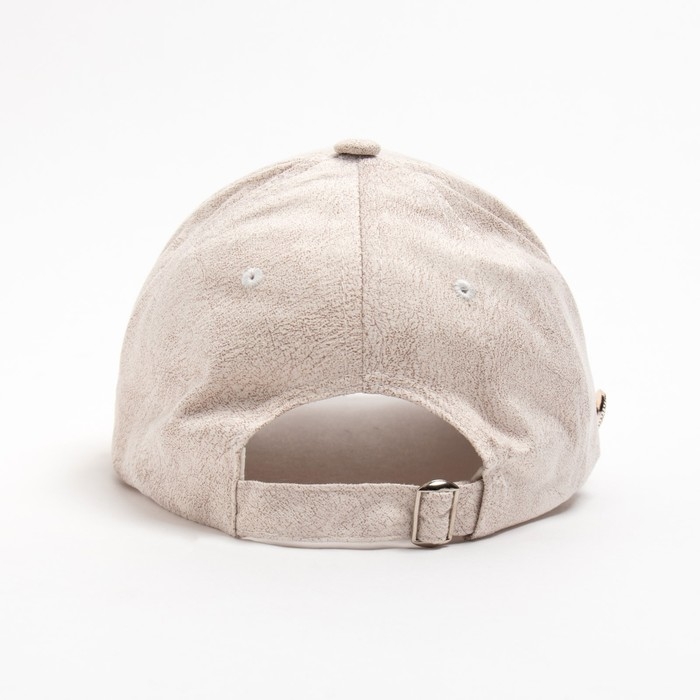 Бейсболка женская MINAKU с цепью цвет бежевый , размер 56-58 Бейсболка женская MINAKU с цепью цвет бежевый , размер 56-58