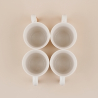 Набор кружек фарфоровых SL Home &laquo;Тренто&raquo;, 250 мл, цвет белый