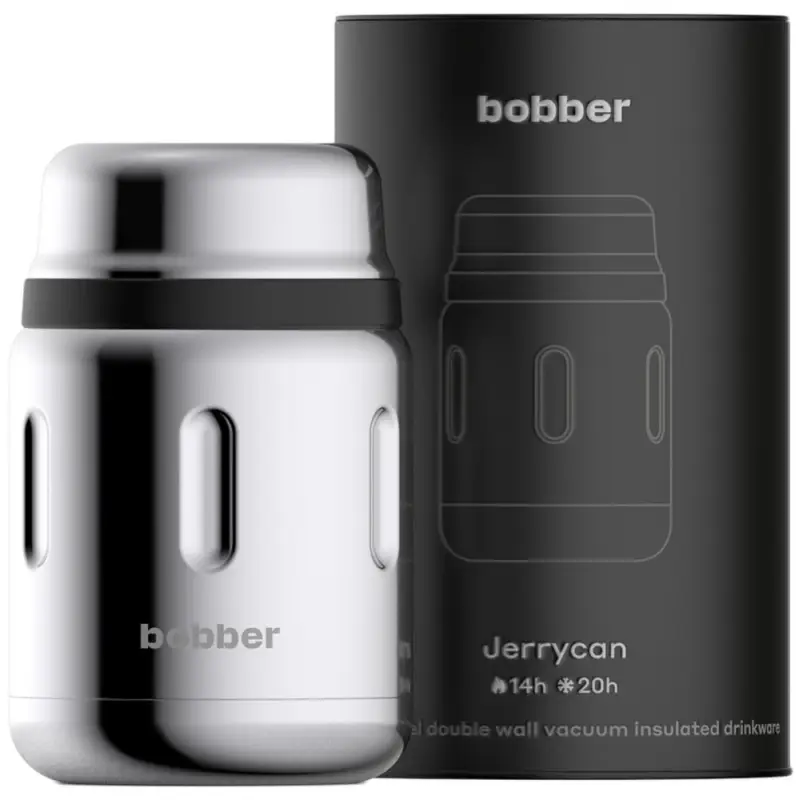 Термос для еды Jerrycan 700, вакуумный, стальной зеркальный Термос для еды Jerrycan 700, вакуумный, стальной зеркальный