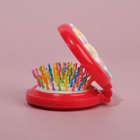 Расчёска массажная, складная, с зеркалом, d = 6,5 см, рисунок МИКС Расчёска массажная, складная, с зеркалом, d = 6,5 см, рисунок МИКС