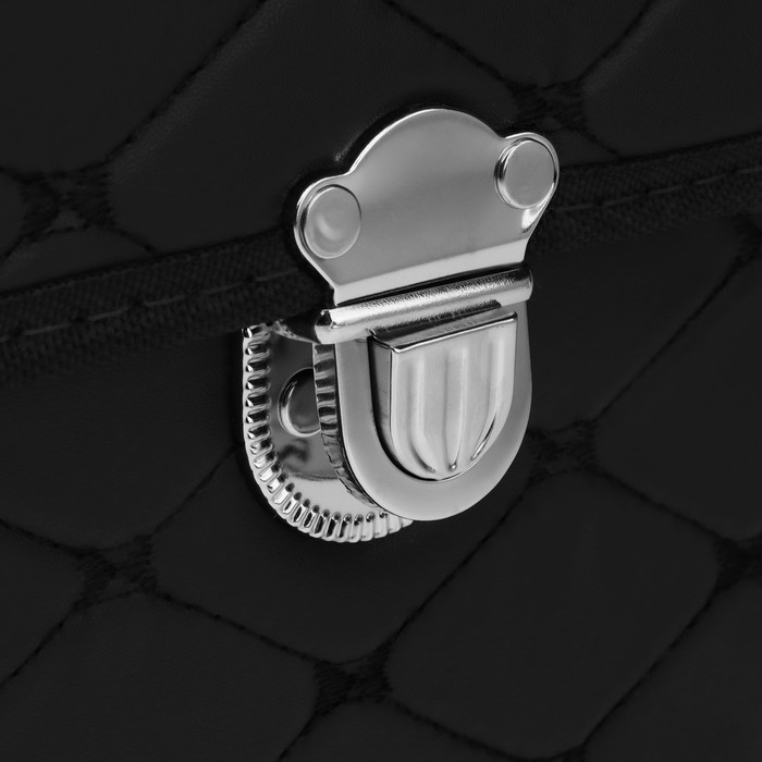 Органайзер кофр в багажник автомобиля HT-093, саквояж 36&times;32&times;29 см, экокожа, черный