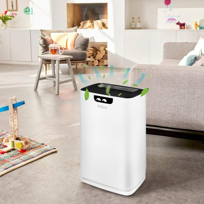 Очиститель воздуха Kitfort КТ-2824, 45 Вт, 310 м&sup3;/ч, до 40 м2, белый