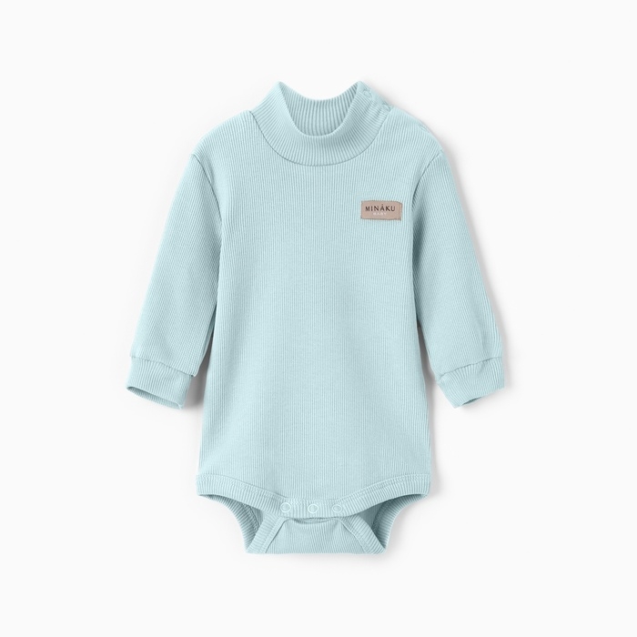 Боди-водолазка детская MINAKU, цвет ментол, рост 86-92 см Боди-водолазка детская MINAKU, цвет ментол, рост 86-92 см