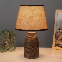 Настольная лампа "Диана" Е14 40Вт черный с золотой патиной 22х22х35 см RISALUX