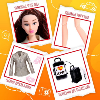 Кукла-модель шарнирная &laquo;Бэтти в Мадриде&raquo; с аксессуарами, серия Вокруг света