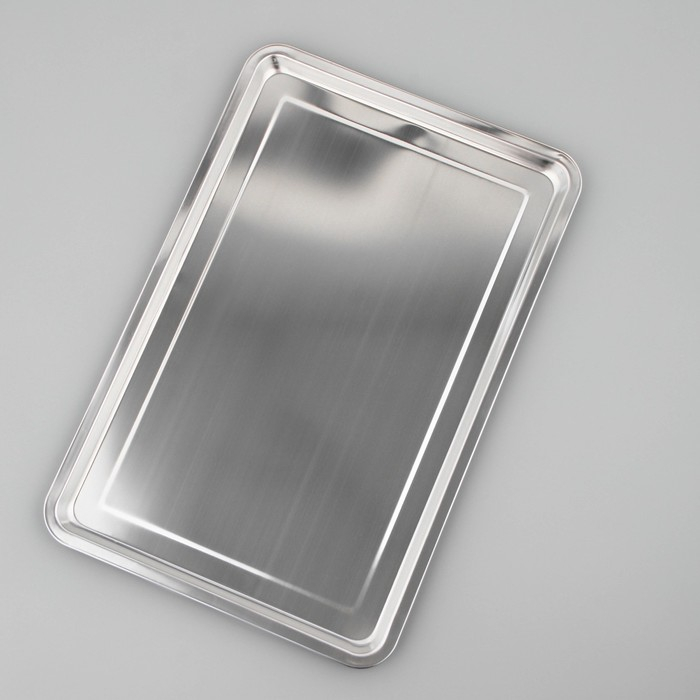 Поднос из нержавеющей стали, 59,5×39,5×1,5 см Поднос из нержавеющей стали, 59,5×39,5×1,5 см