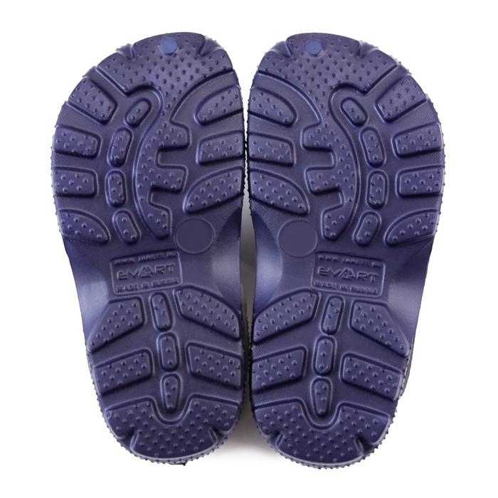 Сабо детские, цвет фиолетово-синий/серый, размер 31-32