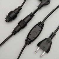 Гирлянда &laquo;Занавес&raquo; 2 &times; 6 м, IP65, УМС, тёмная нить, 1440 LED, свечение тёплое белое, 220 В