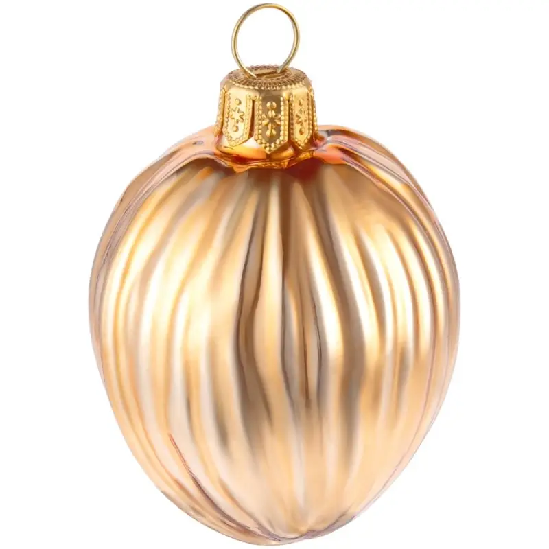 Елочная игрушка &laquo;Грецкий орех&raquo;, золотистая