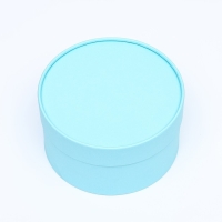 Подарочная коробка "Аквамарин" голубой, завальцованная без окна, 18 х 10 см