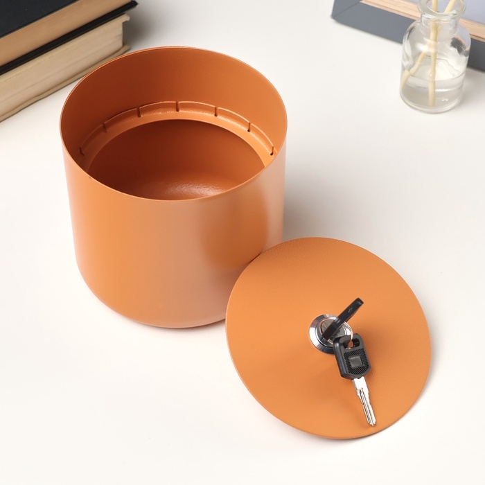Сейф потайной, цветочный горшок, оранжевый Сейф потайной, цветочный горшок, оранжевый