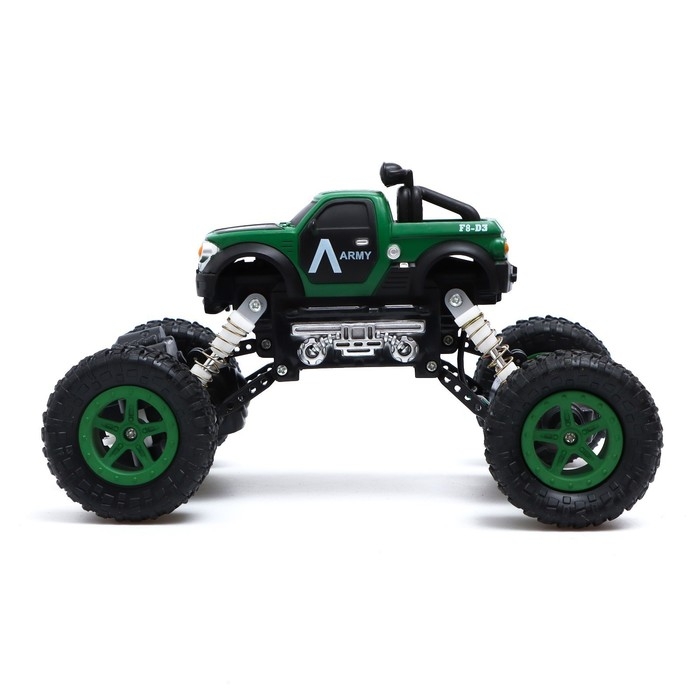 Джип радиоуправляемый &laquo;Армия&raquo;, работает от аккумулятора, цвет зелёный