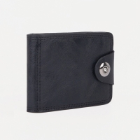 Портмоне мужское на магните, для купюр, для карт, для монет, цвет чёрный Портмоне мужское на магните, для купюр, для карт, для монет, цвет чёрный