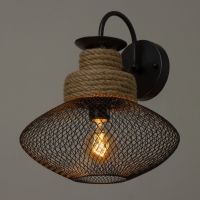 Бра "Эллеб" 1хЕ27 черный 32х32х35см