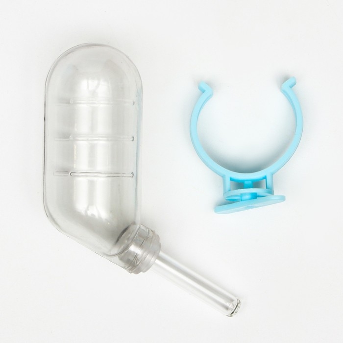 Набор для грызунов: шар 10 см и поилка 60 мл, голубой