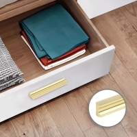 Ручка-скоба CAPPIO RSC022, алюминий, м/о 128 мм, цвет сатиновое золото Ручка-скоба CAPPIO RSC022, алюминий, м/о 128 мм, цвет сатиновое золото