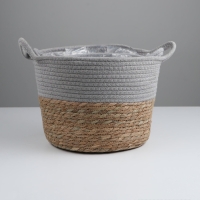 Набор корзин из 3 шт, D30xH23, D25xH20, D22xH17 см, рогоз Набор корзин из 3 шт, D30xH23, D25xH20, D22xH17 см, рогоз