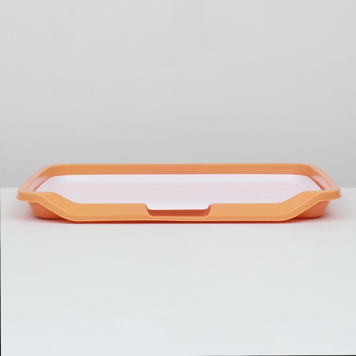 Туалет для собак, 65 х 51 х 7 см, оранжевый