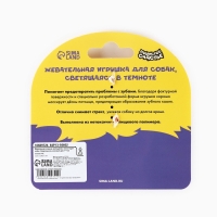 Игрушка для собак жевательная светящаяся в темноте «Треугольник», 7 х 7 см Игрушка для собак жевательная светящаяся в темноте «Треугольник», 7 х 7 см