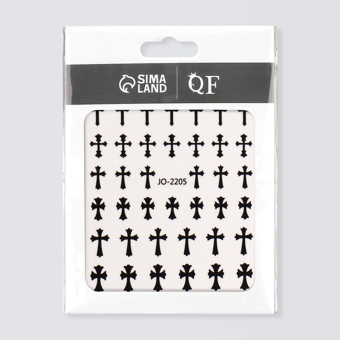 Наклейки для ногтей &laquo;Крест&raquo;, цвет черный
