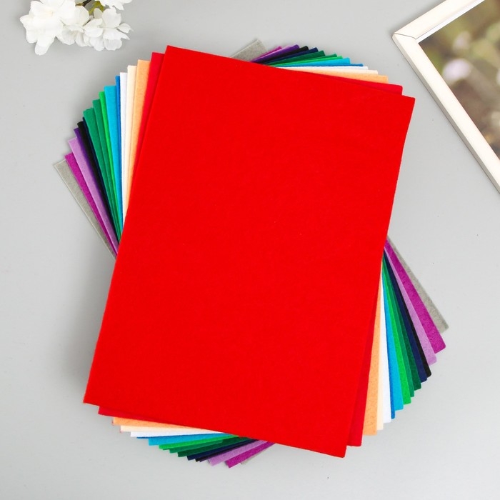 Набор мягкого фетра Набор мягкого фетра "Астра" (16 шт) ассорти, 3 мм, 400 гр. 20х30 см