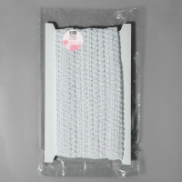 Тесьма декоративная &laquo;Песочные часы&raquo;, 14 мм, 10 &plusmn; 1 м, цвет белый