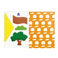 Книга-игра &laquo;Учимся вырезать и клеить&raquo;, дома и растения, 22 страницы, 5+