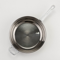 Набор посуды из нержавеющей стали Доляна &laquo;Мрамор&raquo;, 8 предметов: ковш 1,5 л, 2 кастрюли 2/3 л, сковорода d=24 см, крышки, стенки 0,3 мм, дно 5 мм