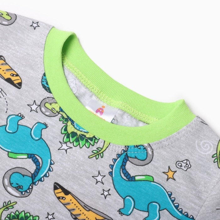 Пижама для мальчика &laquo;Эльф&raquo;, цвет серый, рост 116 см