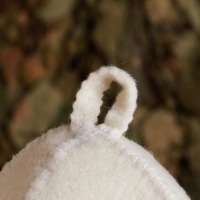 Шапка для бани "Т-34", войлок, белая Шапка для бани "Т-34", войлок, белая