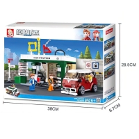 Конструктор Город &laquo;Заправка&raquo;, 322 детали