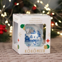 Шар "Зимний новый 1", 85 мм, в подарочной упаковке Шар "Зимний новый 1", 85 мм, в подарочной упаковке