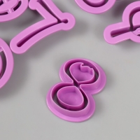 Каттер для полимерной глины "Цифры" набор 10 шт Каттер для полимерной глины "Цифры" набор 10 шт