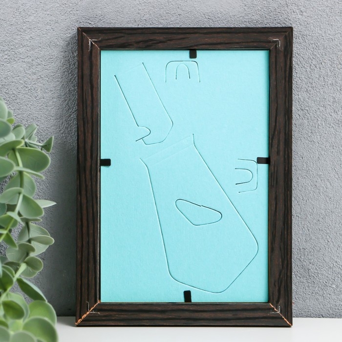 Фоторамка 10х15 см МДФ, №6 Венге   (пластиковый экран)