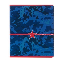 Тетрадь 48 листов в клетку "Милитари. Камуфляж", обложка мелованный картон, УФ-лак, конгрев, МИКС