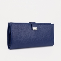 Кошелёк женский на кнопке, цвет синий