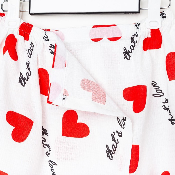 Полотенце для бани &laquo;Сердечки&raquo; женское парео,80х150&plusmn;4 см, 100% хлопок, ваф. полотно, 160 гр/м2