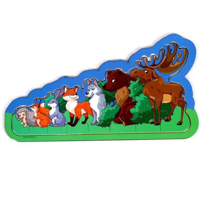 Пазлы на подложке &laquo;&lrm;Лес&raquo;&lrm;