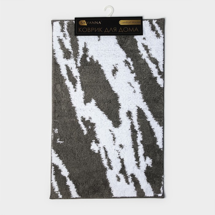 Коврик для дома SAVANNA &laquo;Вилли&raquo;, 50&times;80 см, цвет серый