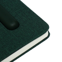 Ежедневник недатированный A5, 96л, лин, держатель для телефона/планшета/ручки, Зеленый Ежедневник недатированный A5, 96л, лин, держатель для телефона/планшета/ручки, Зеленый