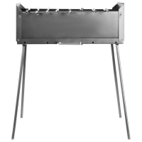 Мангал-дипломат &laquo;КЕДР&raquo; + 8 шампуров, 570 x 280 x 700, сталь 1,5 мм