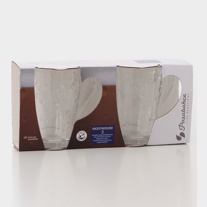 Набор стеклянных кружек &laquo;Мармелад&raquo;, 325 мл, 2 шт