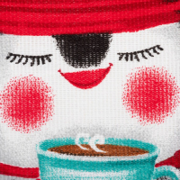 Набор кухонных полотенец Доляна &laquo;Веселого Нового года&raquo; 35х60см-4шт, 100% хл