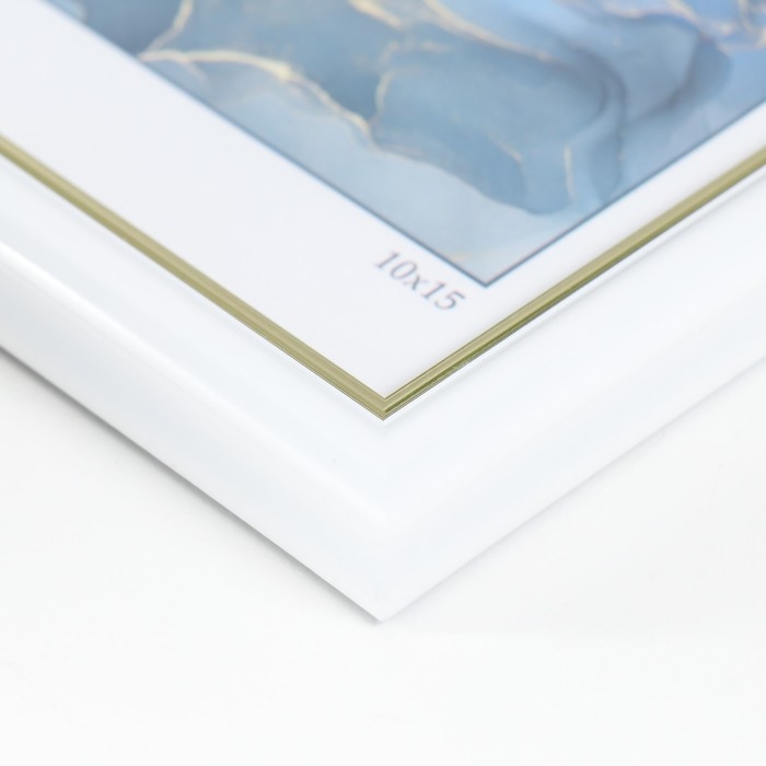 Фоторамка пластик Фоторамка пластик "Гамма" 10х15 см, белый