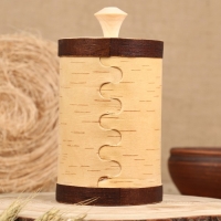 Туес "Хомка" для риса, 18 см, d=10 см, 1 л, береста Туес "Хомка" для риса, 18 см, d=10 см, 1 л, береста