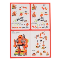 Конструктор винтовой &laquo;Робот пожарный&raquo;, 5 в 1