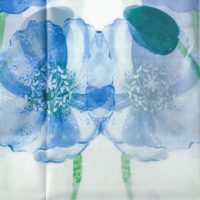 Штора для ванной Доляна «Синие маки», 180×180 см, EVA Штора для ванной Доляна «Синие маки», 180×180 см, EVA