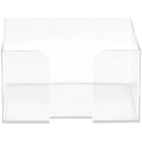 Подставка для бумажного блока Стамм, 90 х 90 х 50 мм, пластик, прозрачная Подставка для бумажного блока Стамм, 90 х 90 х 50 мм, пластик, прозрачная